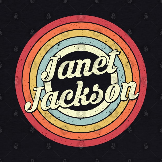 Janet Proud Name Retro Rainbow Tribute by Alien Landscape Store